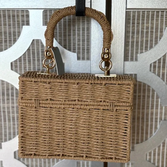 SHEIN Brown Woven Mini Bag - Picture 5 of 11